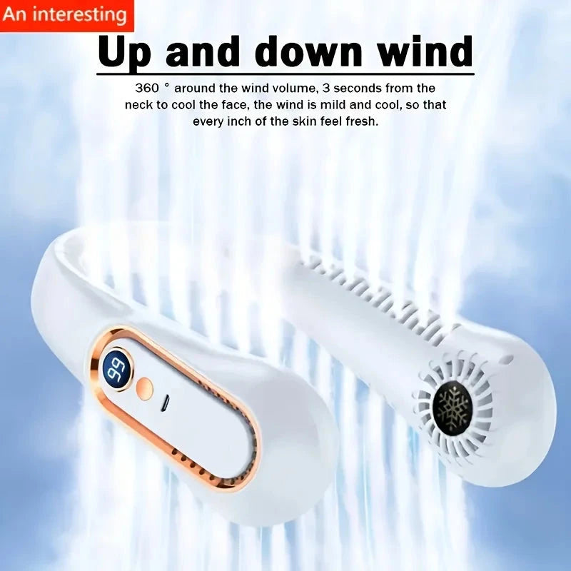 Portable Bladeless Hanging Neck Fan