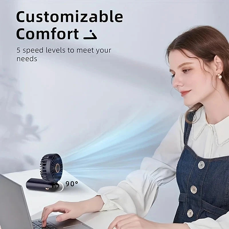 Portable Mini Fan With 6 Speeds